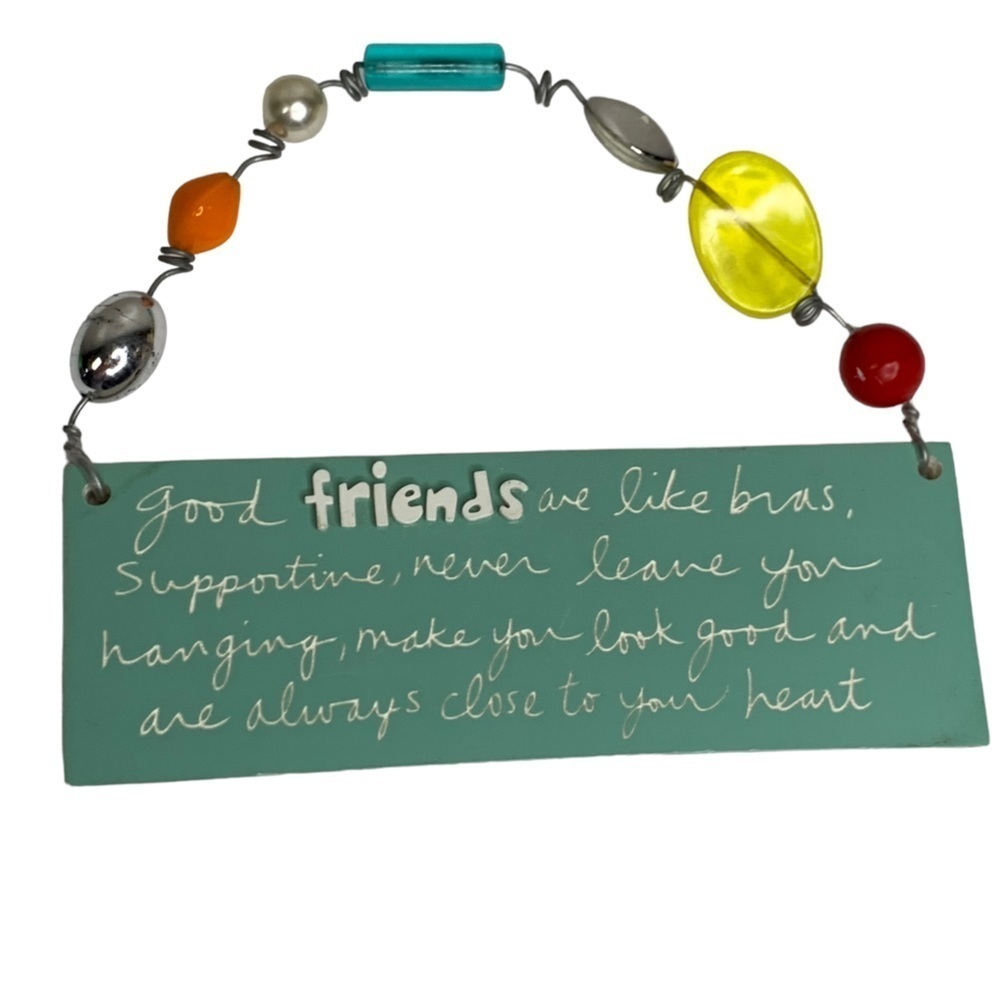 Decor Ceramic Wall Plaque “Good Friends”Sandra Magsamen Designs See Photos